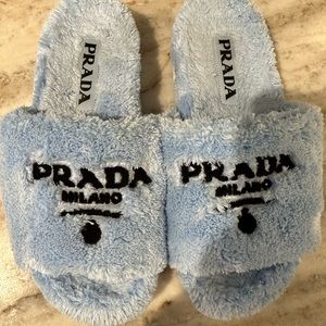 Light blue Prada slides size 36